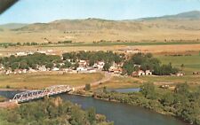 Postcard MT Ennis and Madison River Fishing Hunting Bridge Madison County picture
