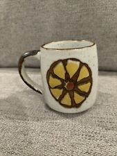 Vintage Stoneware Mug With Flower picture