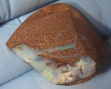 Australian Boulder Opal, 51.6ct Rough, Lapidary Shown Dry w/color, see VIDEO picture