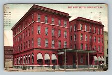 IA-Iowa, The West Hotel, Advertising, c1909 Vintage Postcard picture