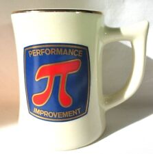 Pi Performance Improvement Vintage Over Size Math Geek Diner Mug USA Made Nice picture