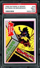 1966 TOPPS USA BATMAN A Series RED BAT #44 Batman on Broadway PSA 7 NM oc Card picture