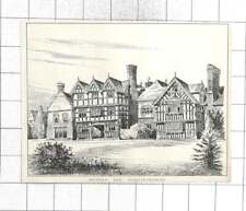 1889 Maurice Adams Drawing Of Severn End Worcestershire picture
