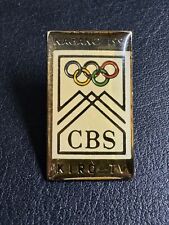 Official CBS KIRO-TV 1998 Nagano Olympics Pinback Pin for Tie Lapel Hat picture