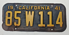 1941 California License Plate Vintage Original Non-Restored, As is picture