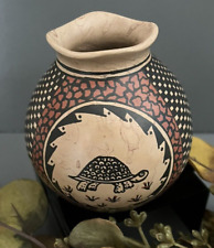 Mata Ortiz Pottery Dorairma Martinez Mixed Clay Vase Seed Pot Turtle Paquime Art picture