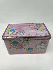 Vintage 1997 Sanrio Little Twin Stars Tin Keepsake Lunch Box Purse Rare HTF Y2K picture