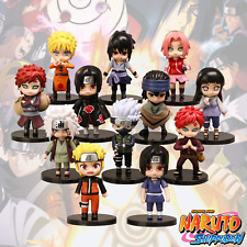 12pcs Naruto Kakashi Sasuke Gaara Itachi Action Figures Colletion Toy Anime Gift picture