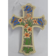 7 1/2 inch Illuminated Cross Wall Hanging, Battery Operated picture