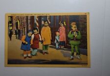 Vintage Postcard San Francisco CA Chinatown Chinese Children Colorful Clothes picture