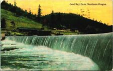 Gold Ray Dam Southern Oregon Central Point OR 1911 DB Postcard D8 picture