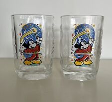 Vintage 2000 McDonalds Disney World Mickey Mouse Glass Epcot Set of 2 picture