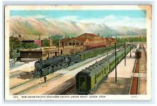 Southern Pacific Union Railroad Depot Ogden UT Utah Postcard (FQ14) picture