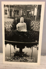 Real Photo Postcard Buddha at Bubbling Pool Road New Chinatown Los Angeles picture