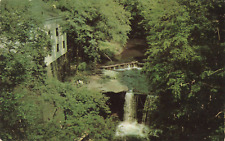 Youngstown OH Ohio, Old Mill and Falls, Millcreek Park, Vintage Postcard picture