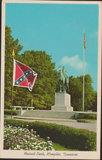 Memphis Tennessee TN Forrest Park Nathan Bedford Forrest Statue UNP Postcard picture