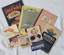 Vintage Ads Promotional Recipe Booklets Leaflets Pamphlets from 1920s Lot of 7 picture