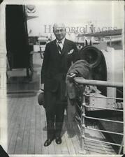 1930 Press Photo Bernard M. Baruch, Financier, S.S. Europa picture