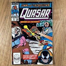 Quasar #6 1st Venom App Outside Of Amazing Spiderman Marvel 1990 FN+ picture