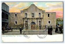 San Antonio Texas TX Postcard The Alamo Built 1718 Carriages 1907 Tuck Antique picture