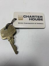 Vintage Charter House Hotel Room Key & Fob Cambridge, Mass. #817 picture