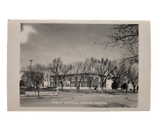 RPPC Public Schools OAKLEY Kansas KS USA 1950-60s Black & White Postcard Unused picture