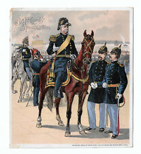 J&P Coats Spool Cotton 1885 Trade Card Uniform of the Army of the US 1889 - 1890 picture