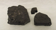 3 - Raw Anthracite Coal Metamorphic Rock Mineral Specimens picture