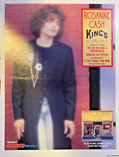 1988 Vintage Magazine Advertisement Rosanne Cash King's Record Shop picture