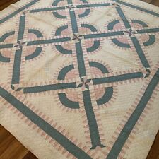 Antique New York Beauty Hand Stitched American Folk Art Quilt picture