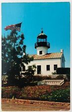 Vintage San Diego California CA Old Lighthouse Point Loma 1960 picture