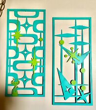 Mid Century Modern repo Vintage Wall Decor Panels (set of 2) picture