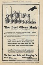 Antique 1900's American Tube & Stamping Co. - Best Oilers Made - 1908 Art AD picture