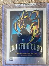 WU-TANG CLAN Charlotte NC 2023 GAS FOIL Poster Trading Card #/50 picture