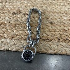 Fossil ES-1910 Stainless Charm Bracelet Chain Link Watch New Battery Working picture