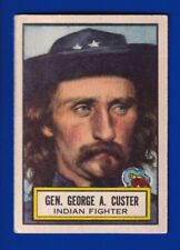 GENERAL GOERGE A. CUSTOR 1952 TOPPS LOOK 'N SEE #37 VG NO CREASES picture