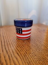 Patriotic American Flag Votive Candle Holder Americana 2 1/4