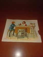 Victorian Trade Card Singer Sewing Machine 1899 