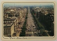 Paris Champs-Elysees Postcard Vintage picture