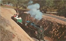 Calistoga Steam miniature  Railroad Postcard 1950s Napa Valley California 9084 picture