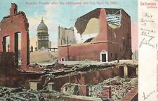 Majestic Theatre after Earthquake and Fire April 18, 1906 Postcard picture