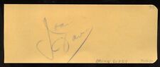 Joan Davis d1961 signed 2x5 cut autograph on 4-14-47 Brown Derby Restaurant LA picture