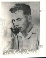 1962 Press Photo Lt. Col. Pavel Popovich, Soviet cosmonaut of Vostok IV on phone picture
