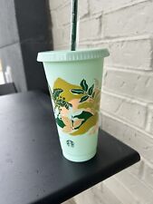 Starbucks Reusable Cold Cup 16oz Earth Day Design New 2024 picture