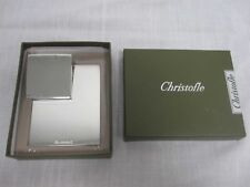 NEW CHRISTOFLE SILVERPLATE DESKTOP DOCUMENT GRIP CLIP ~ MINT IN BOX picture