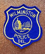 Wilmington Police (Delaware) DE 1st Issue FELT Shoulder Patch ~ Vintage ~ RARE picture
