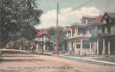 Homes on Jefferson Avenue Moundsville West Virginia WV Rotograph Co. c1910 PC picture