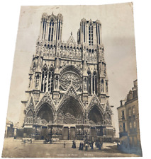 Antique Photo Reims Cathedral. Victorian. No reserve picture