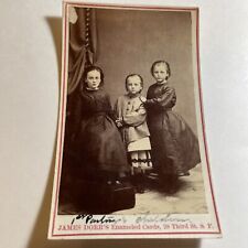Antique CDV 1868 C.W. FRAMING S.F. CA.ID SISTERS FULL SKIRT DRESS, ONE JACKET picture
