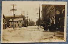 1913? RP POSTCARD SHELBY OH OHIO FLOOD DISASTER MAIN STREET BUSINESS DISTRICT picture